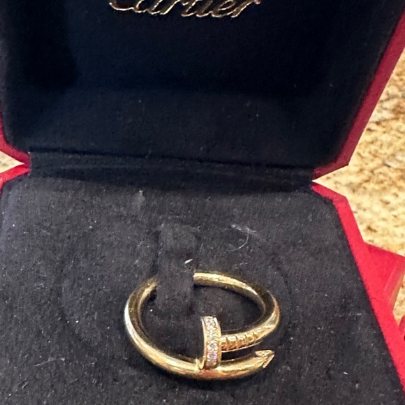 Cartier yellow gold Juste Un Clou ring with diamonds - Picture 16 of 16